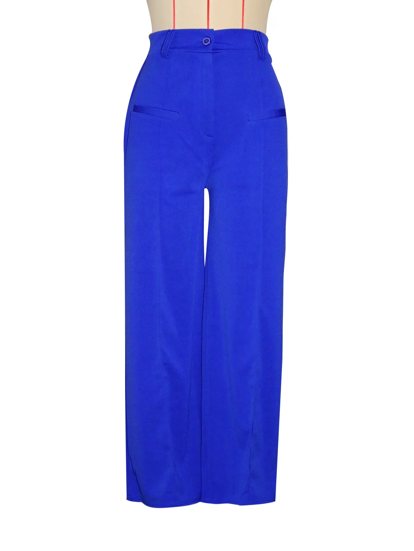 BR4879 Women's Casual Solid Color Trousers Without Belt