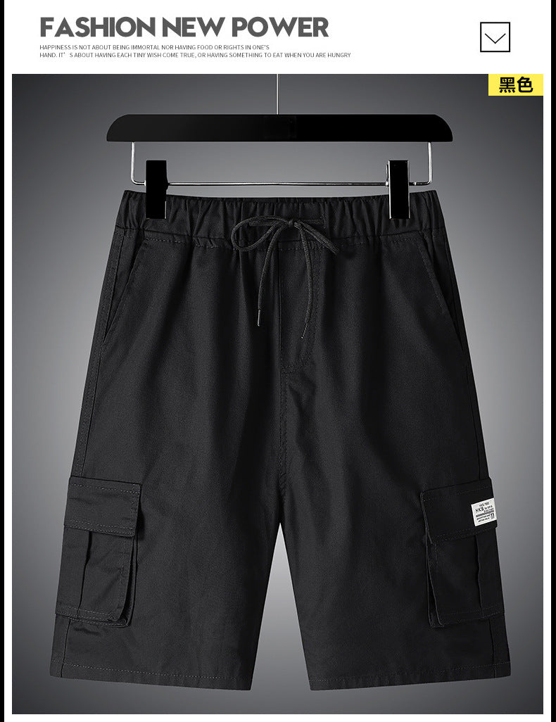2025 Summer Cross-Border God of War Cargo Pants, Ice Silk Cotton Anti-Bulging Diamond Pants, Five-Dimensional Killing Student Style