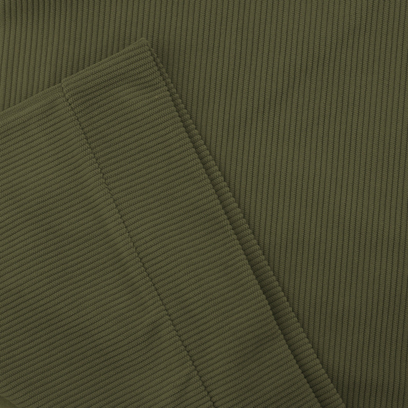 2025 Cross-Border Men's Clothing Hot-Selling Autum New Casual Stand-Up Collar Long-Sleeved Corduroy Color-Blocked Slim Sweatshirt for Men