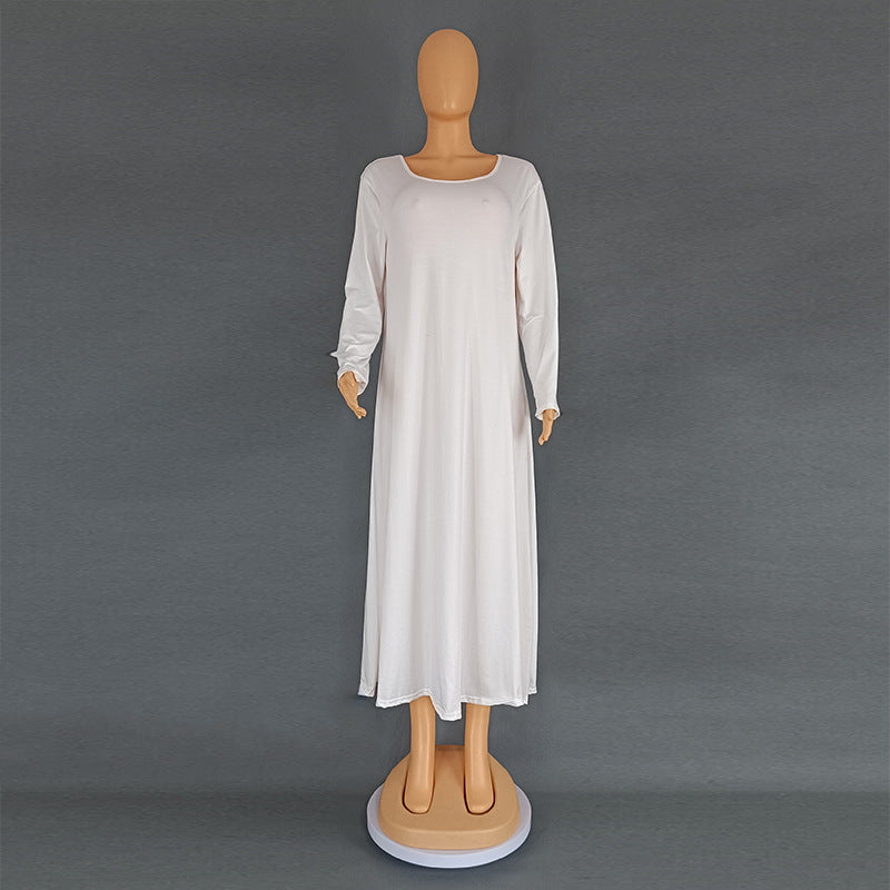 African Plus-Size Ethnic Style Long Robe, European and American Cross-Border Women's Clothing, Chiffon Rhinestone Long Dress 8943