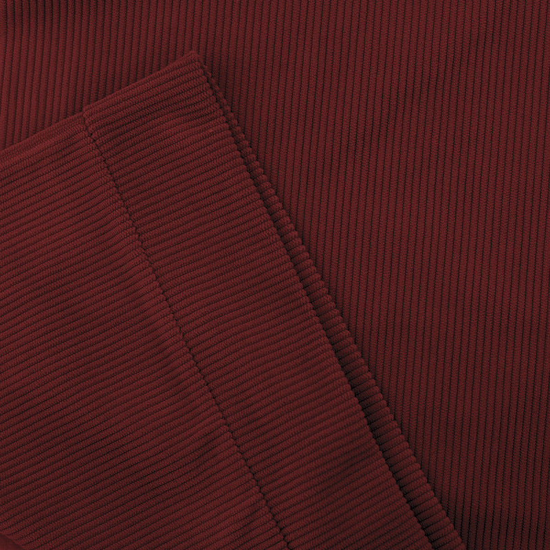 2025 Cross-Border Men's Clothing Hot-Selling Autum New Casual Stand-Up Collar Long-Sleeved Corduroy Color-Blocked Slim Sweatshirt for Men