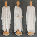 African Plus-Size Ethnic Style Long Robe, European and American Cross-Border Women's Clothing, Chiffon Rhinestone Long Dress 8943