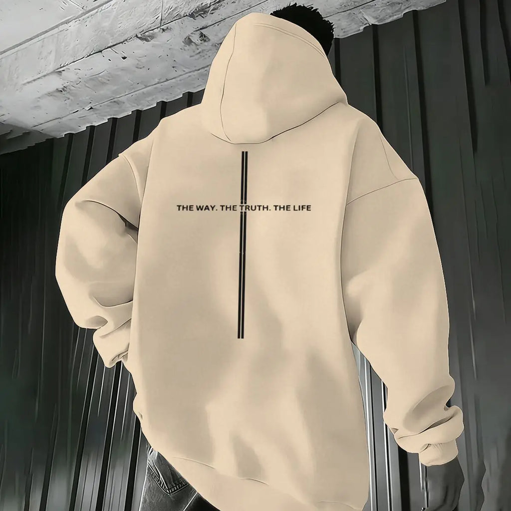 Christianity Jesus Men Women Hoodies Luminous Style Letter "The Way The Truth The Life" Casual Hoody Unisex Bible Verses Hoodie