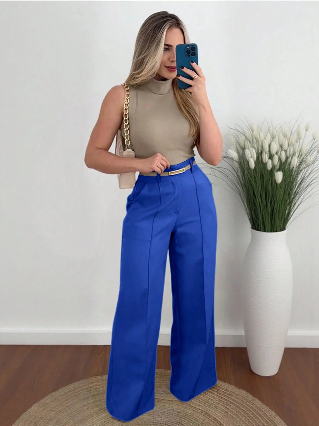 2026 Fashion Dress Pants for Women Elegant High Waist Loose Straight Leg Pants Spring Autumn Office Lady Casual Trousers Clothes